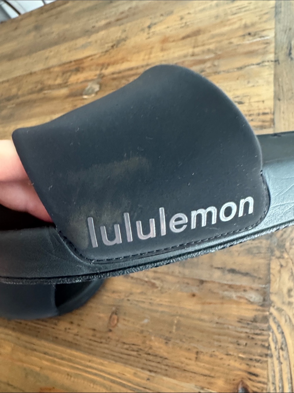 lululemon athletica Black Slide Sandals with Logo Strap - Picture 7 of 7